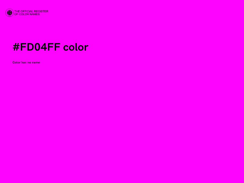 #FD04FF color image