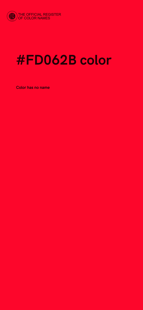 #FD062B color image