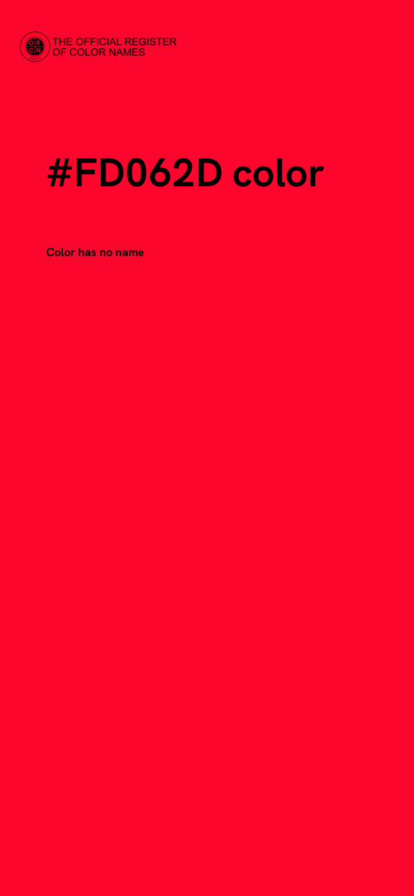 #FD062D color image