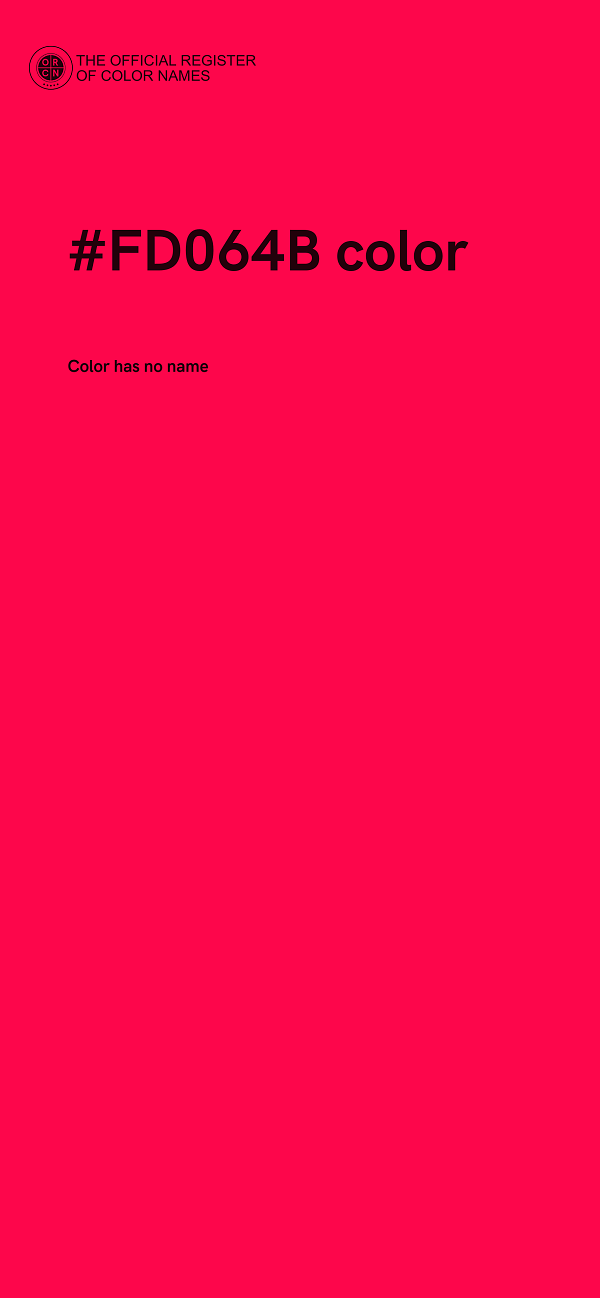 #FD064B color image
