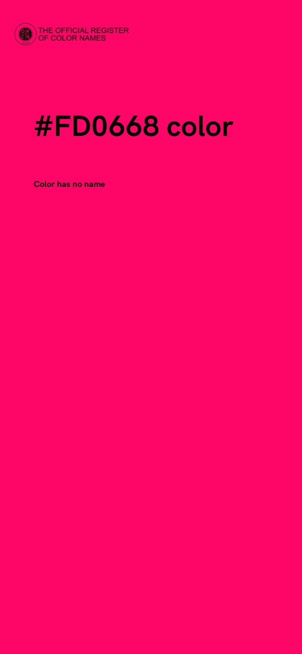 #FD0668 color image