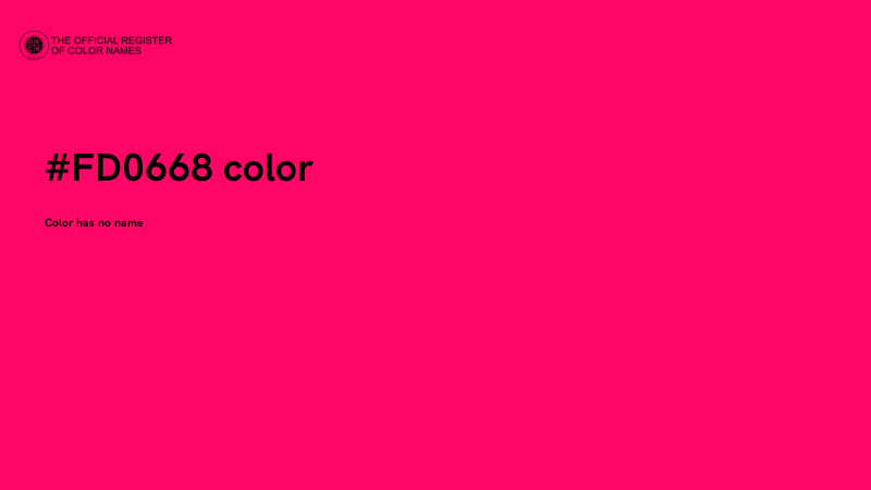 #FD0668 color image