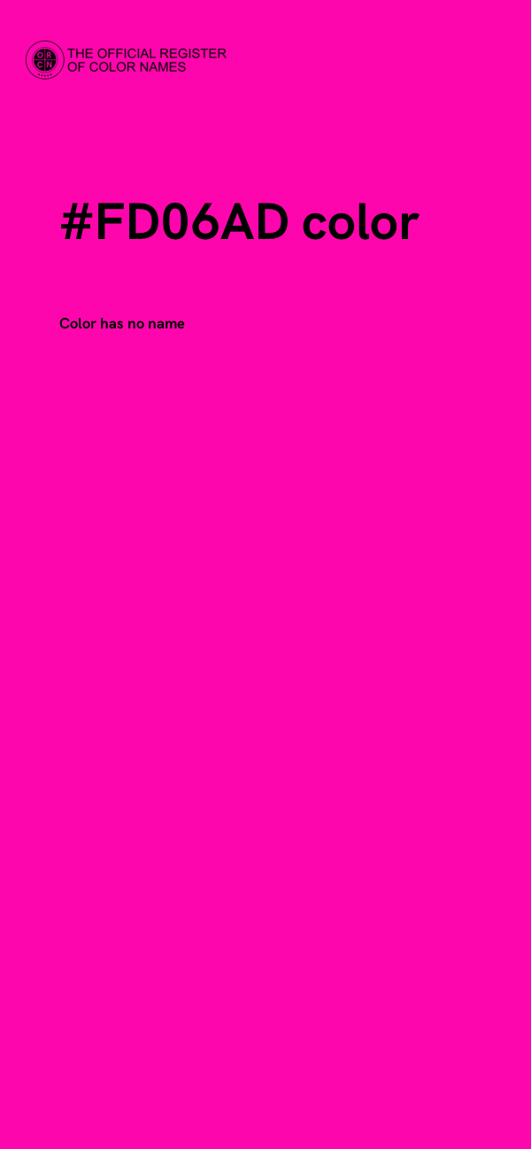 #FD06AD color image