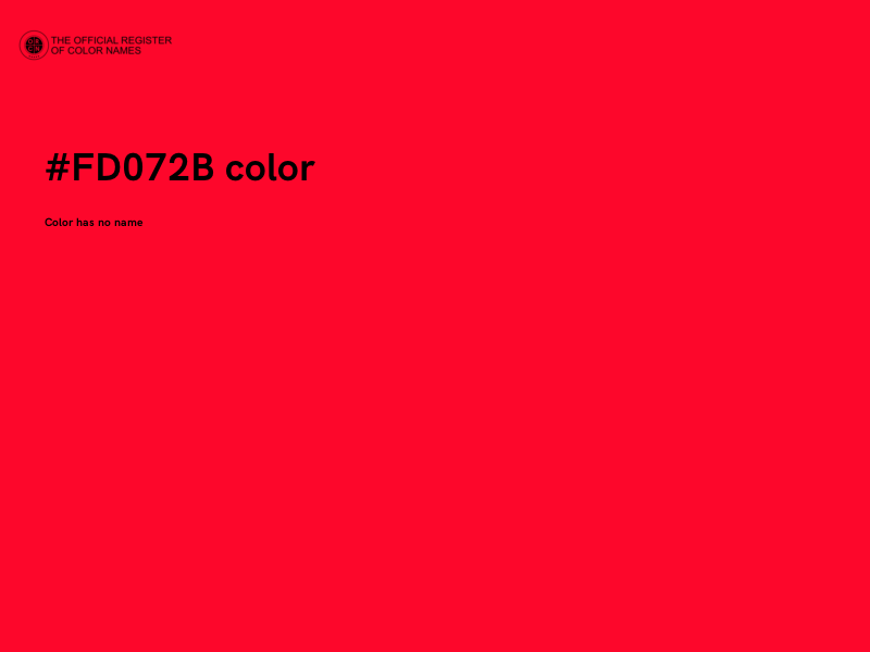 #FD072B color image