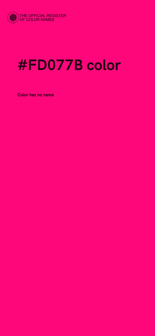 #FD077B color image
