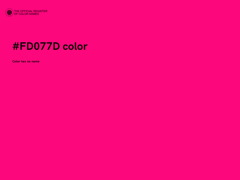 #FD077D color image