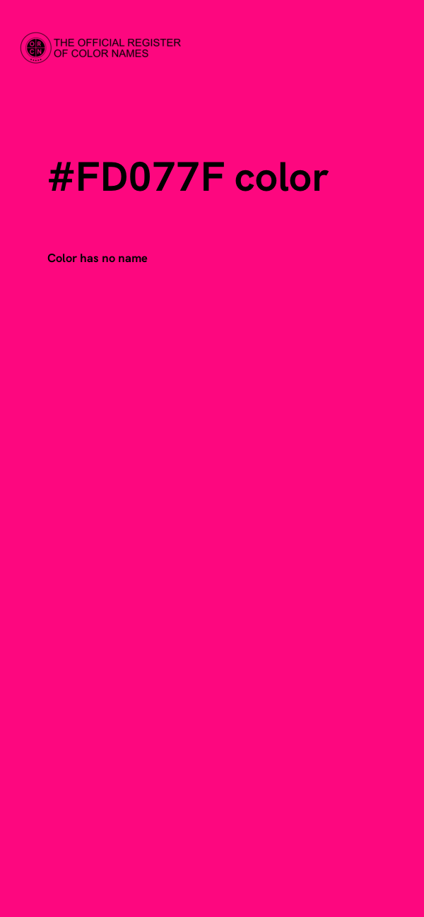 #FD077F color image