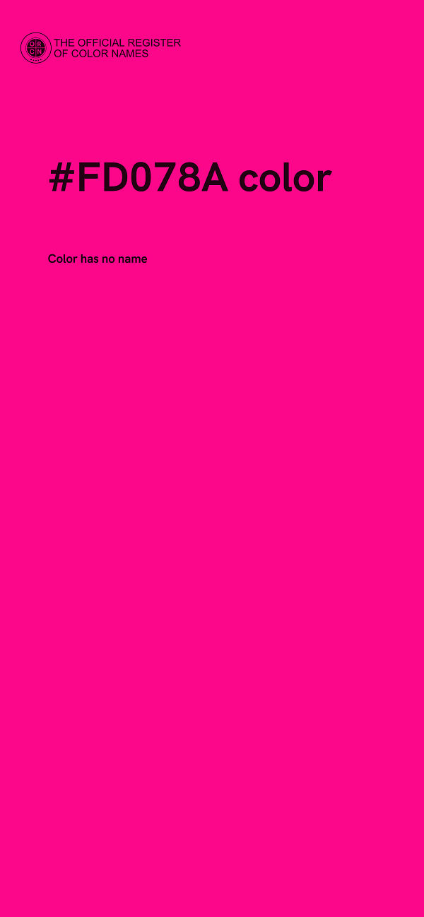 #FD078A color image