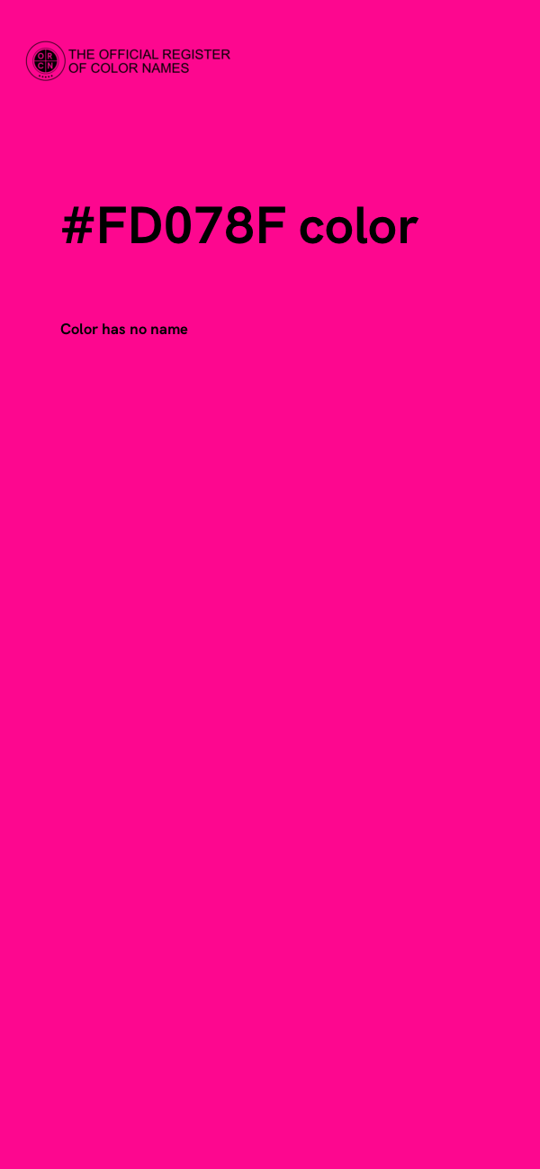 #FD078F color image