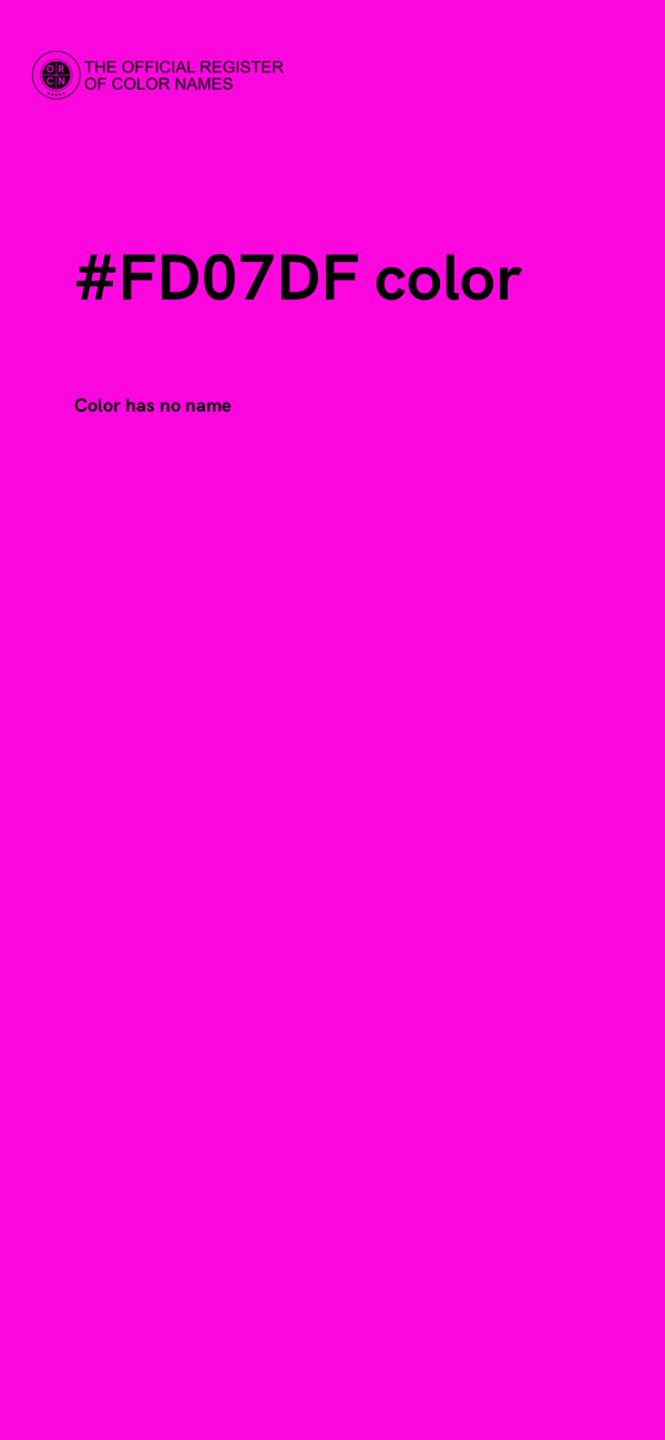 #FD07DF color image