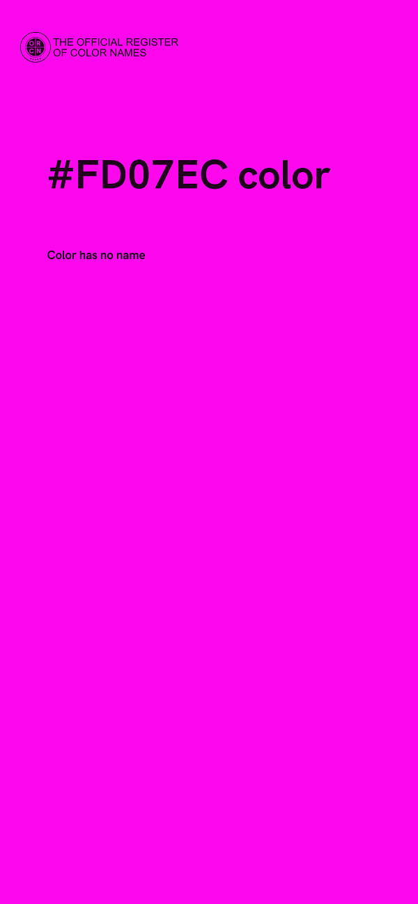 #FD07EC color image