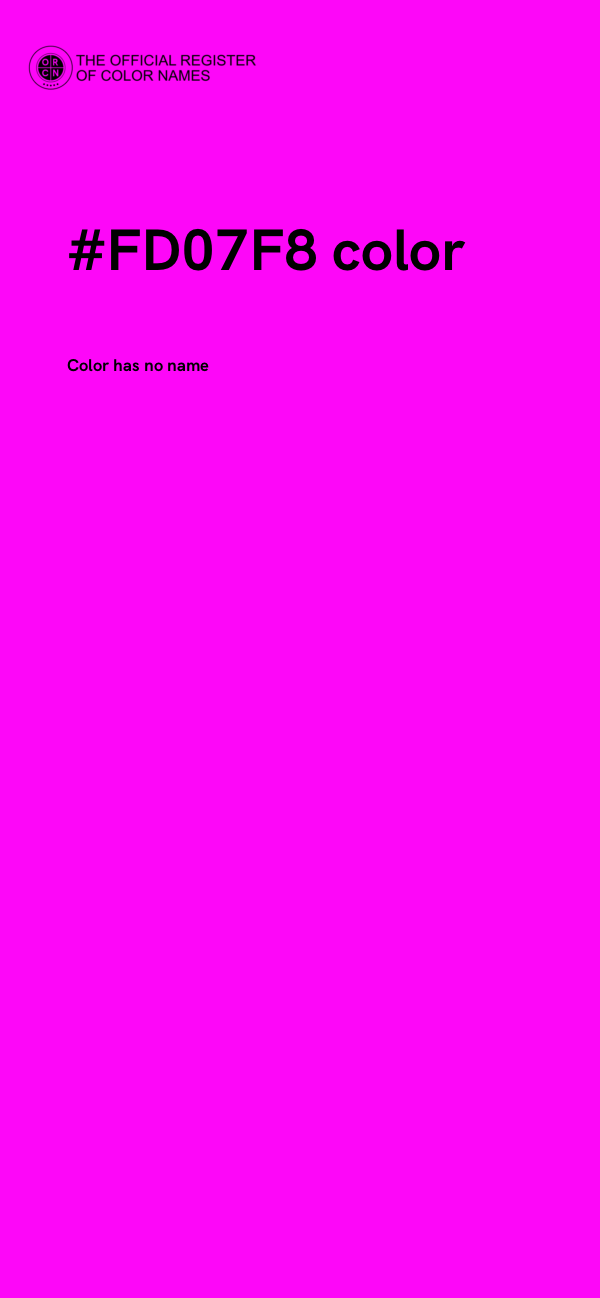 #FD07F8 color image