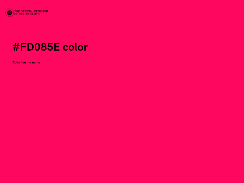 #FD085E color image