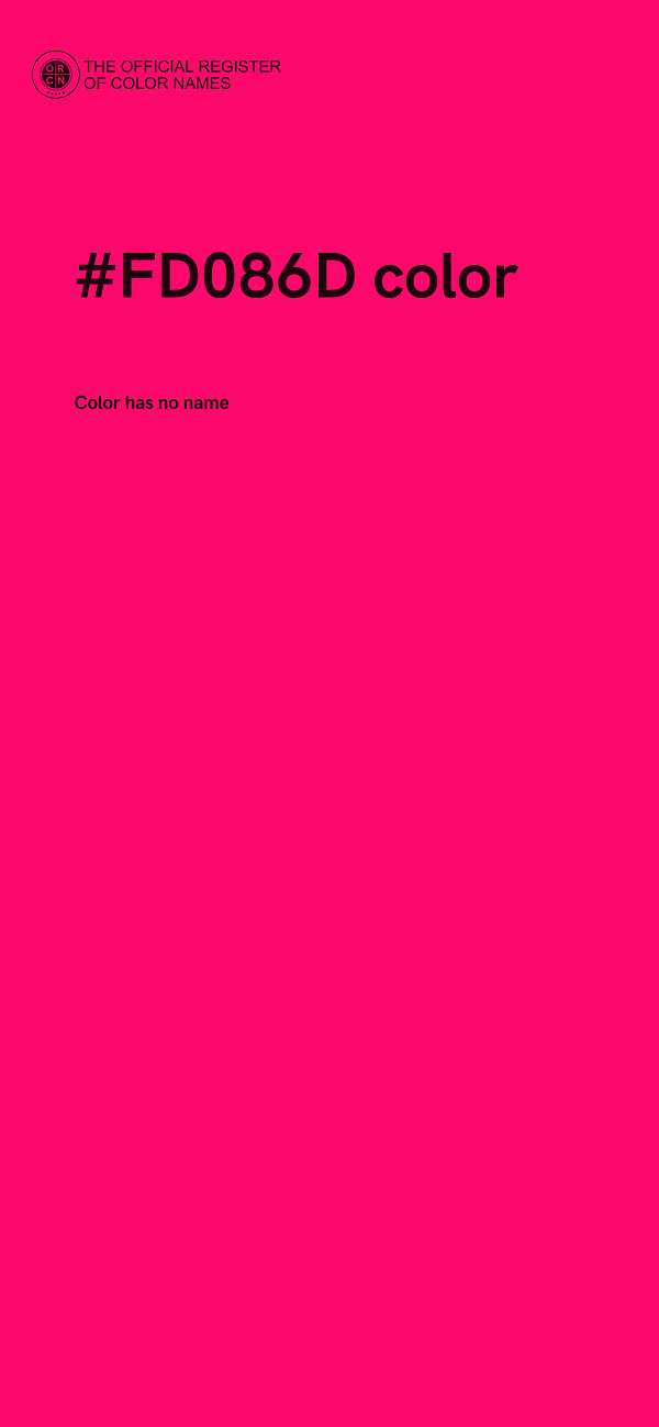 #FD086D color image