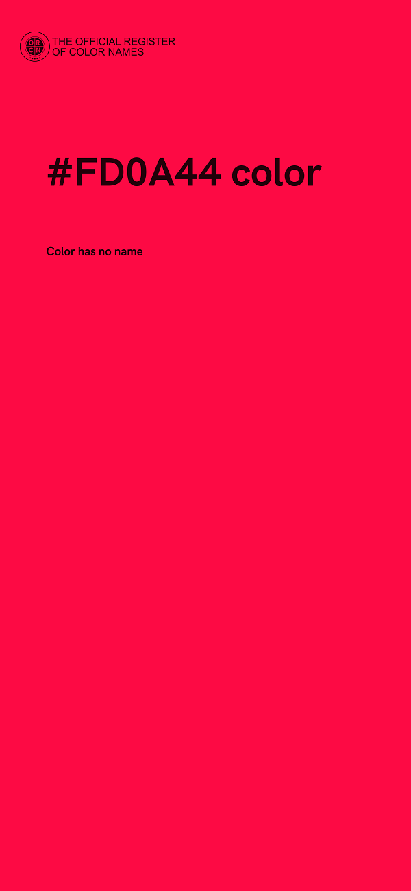 #FD0A44 color image