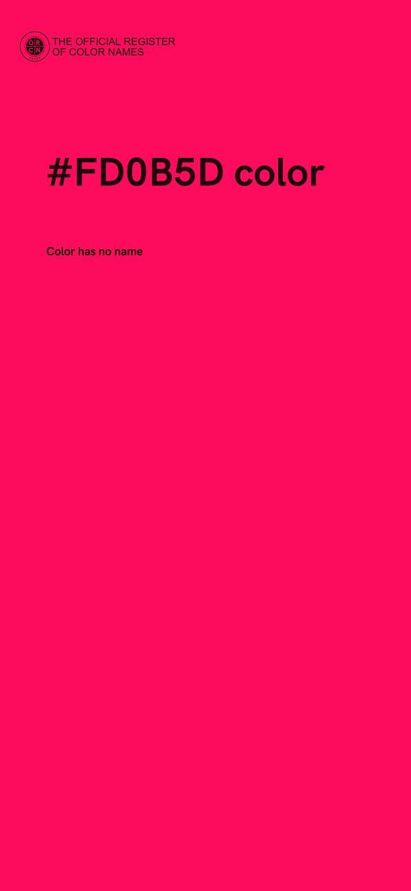 #FD0B5D color image