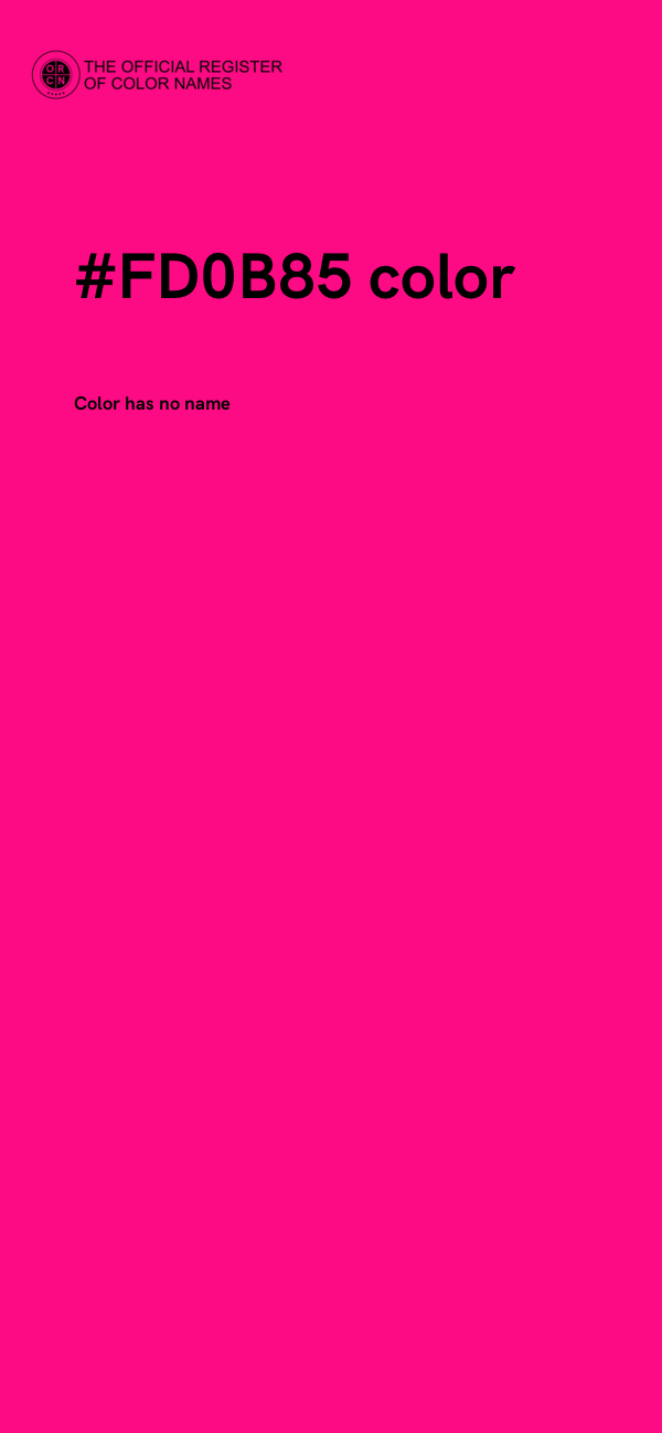 #FD0B85 color image