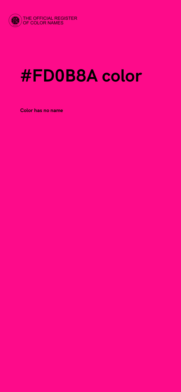 #FD0B8A color image
