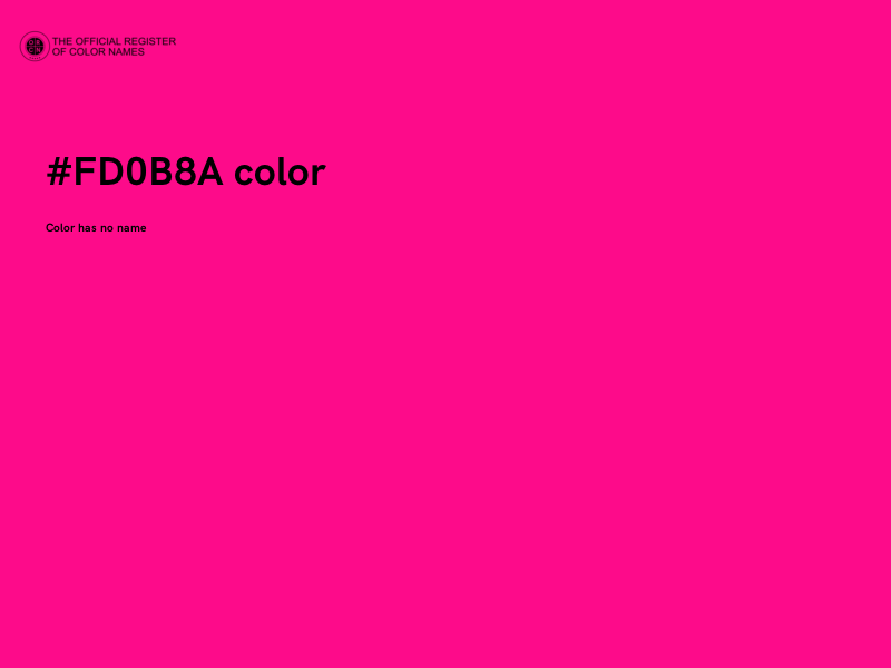 #FD0B8A color image