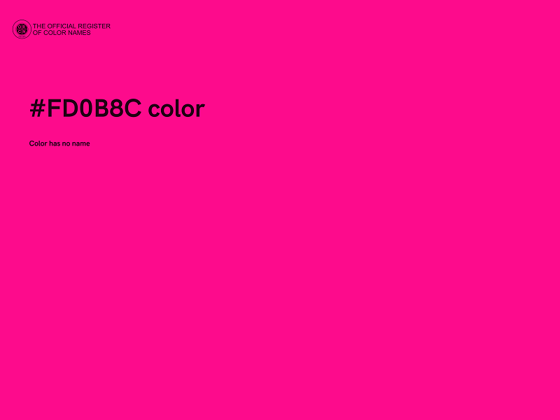 #FD0B8C color image