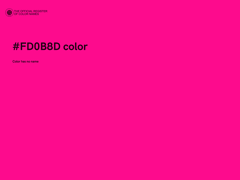 #FD0B8D color image