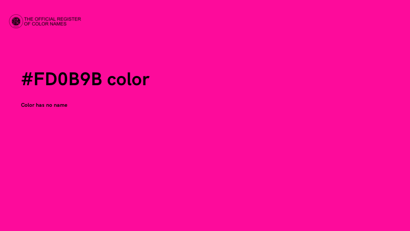 #FD0B9B color image
