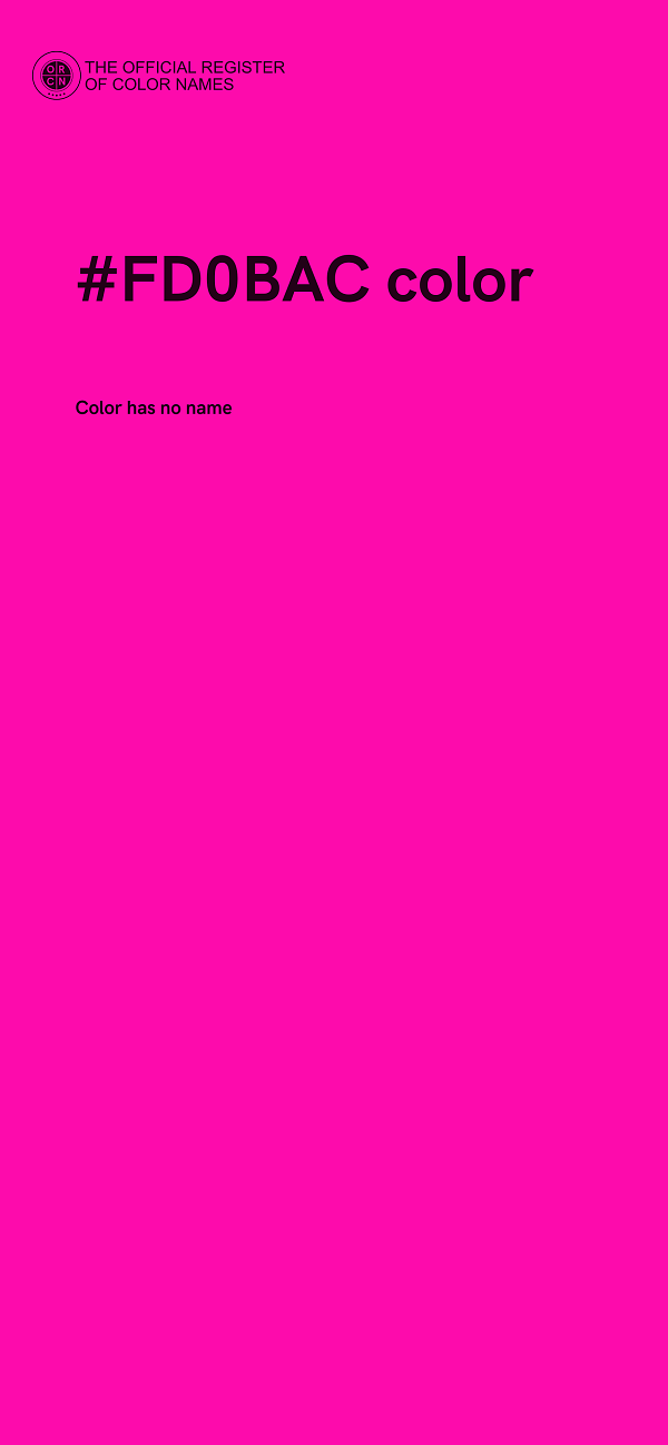 #FD0BAC color image