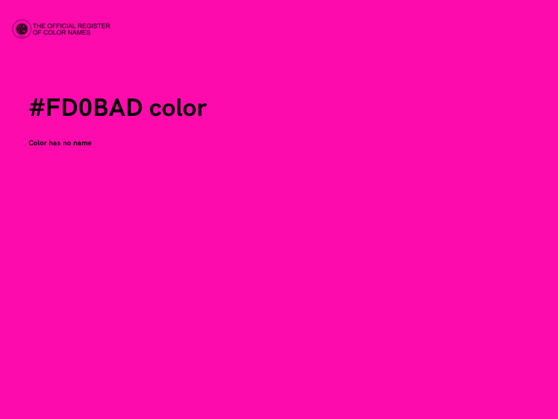 #FD0BAD color image