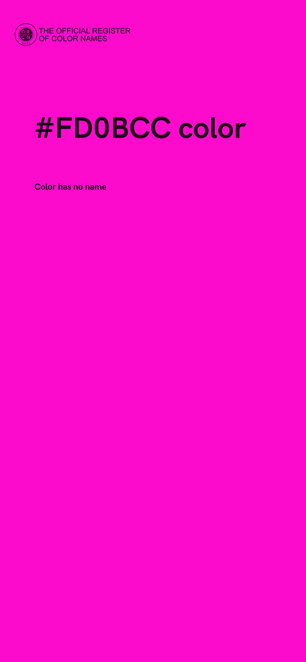 #FD0BCC color image
