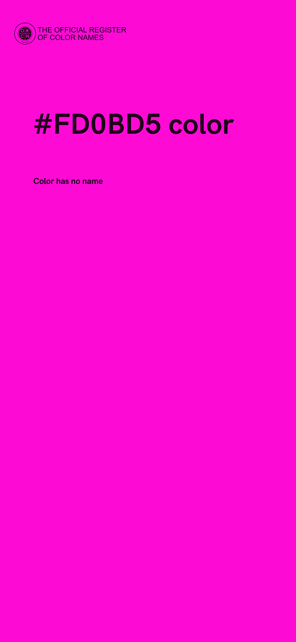 #FD0BD5 color image