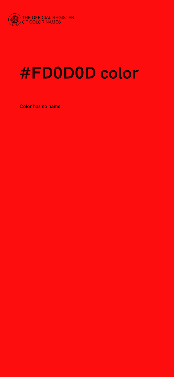 #FD0D0D color image