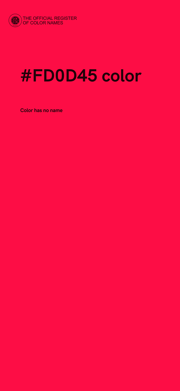 #FD0D45 color image