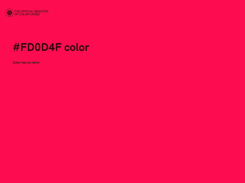 #FD0D4F color image