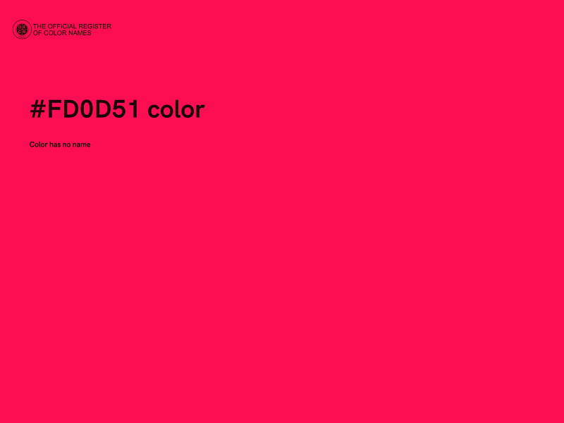 #FD0D51 color image