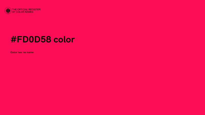 #FD0D58 color image