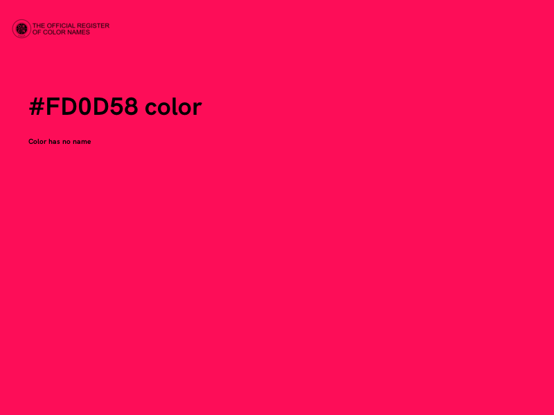 #FD0D58 color image