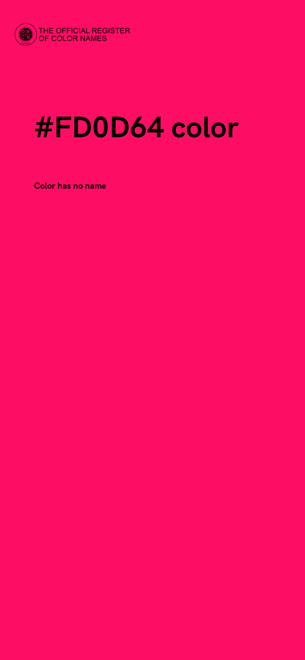 #FD0D64 color image