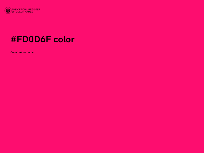 #FD0D6F color image