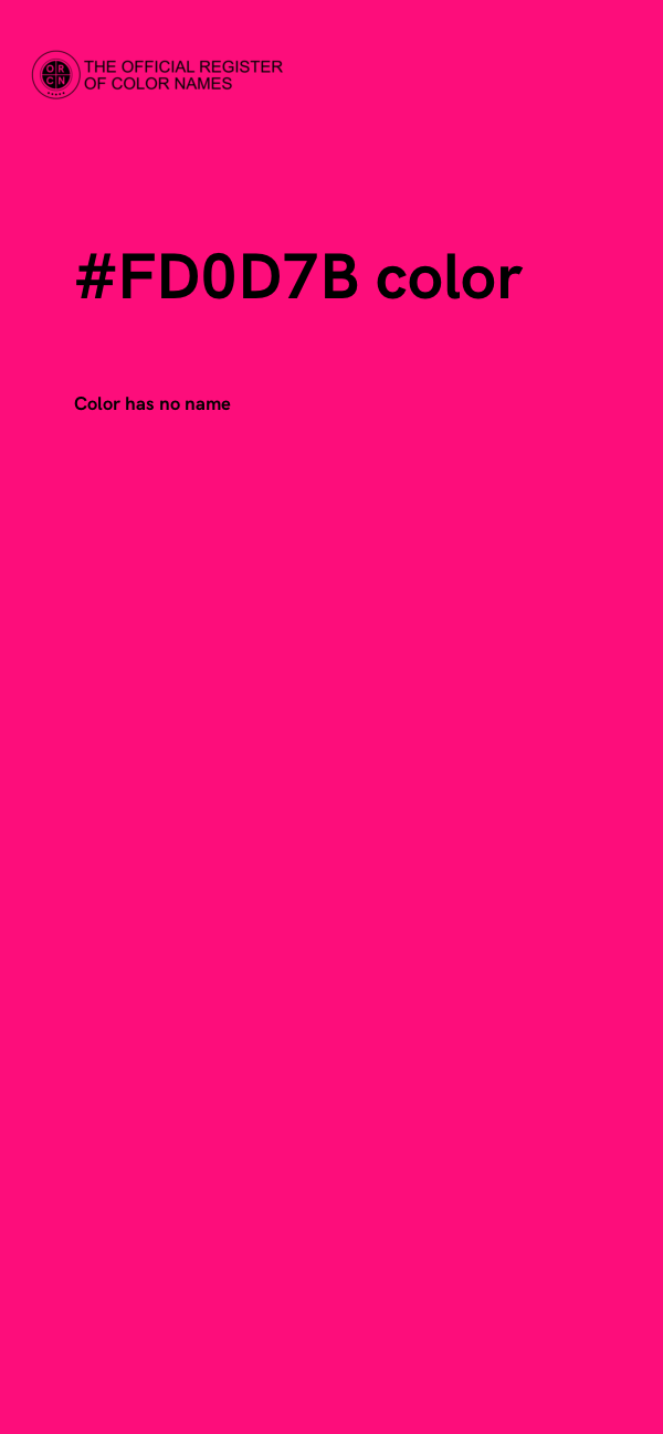 #FD0D7B color image