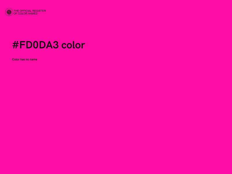 #FD0DA3 color image