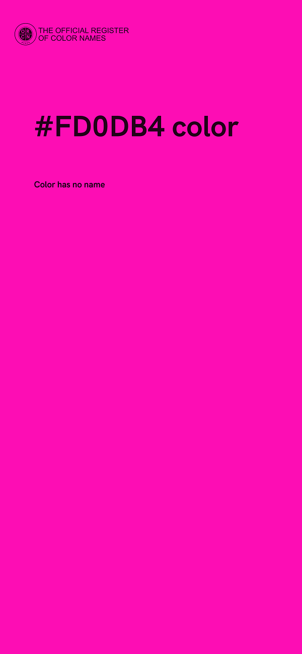 #FD0DB4 color image