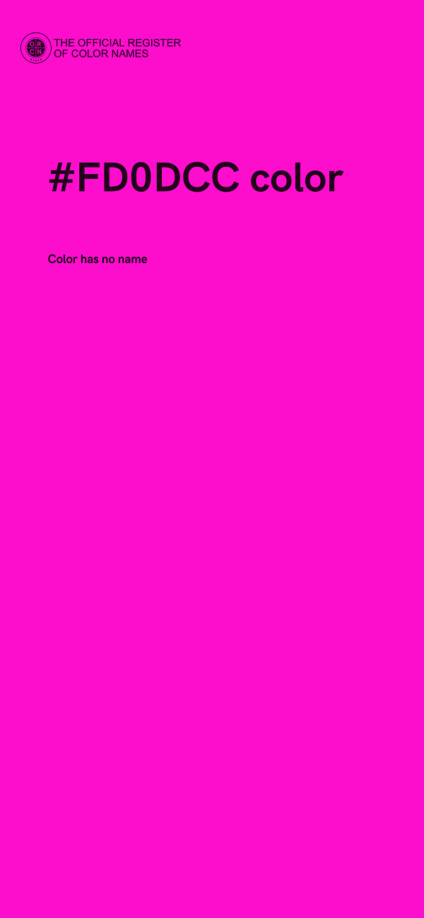 #FD0DCC color image