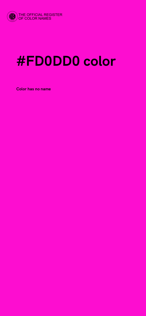 #FD0DD0 color image