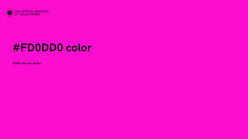 #FD0DD0 color image
