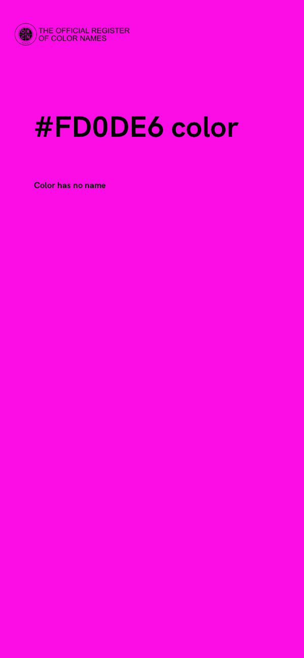#FD0DE6 color image