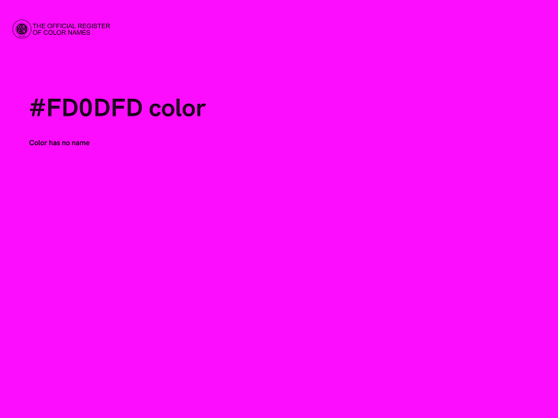 #FD0DFD color image