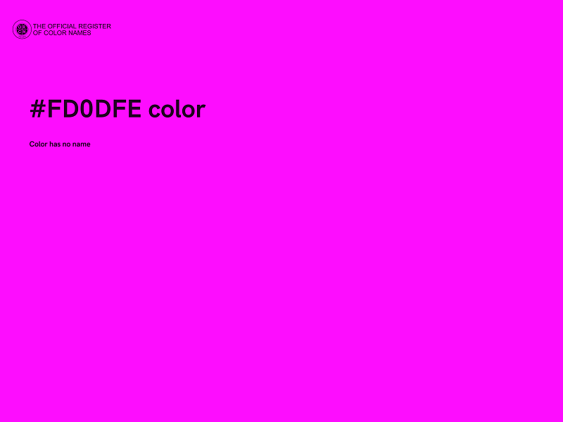 #FD0DFE color image