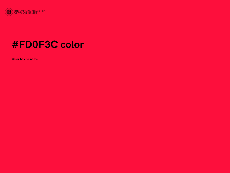 #FD0F3C color image