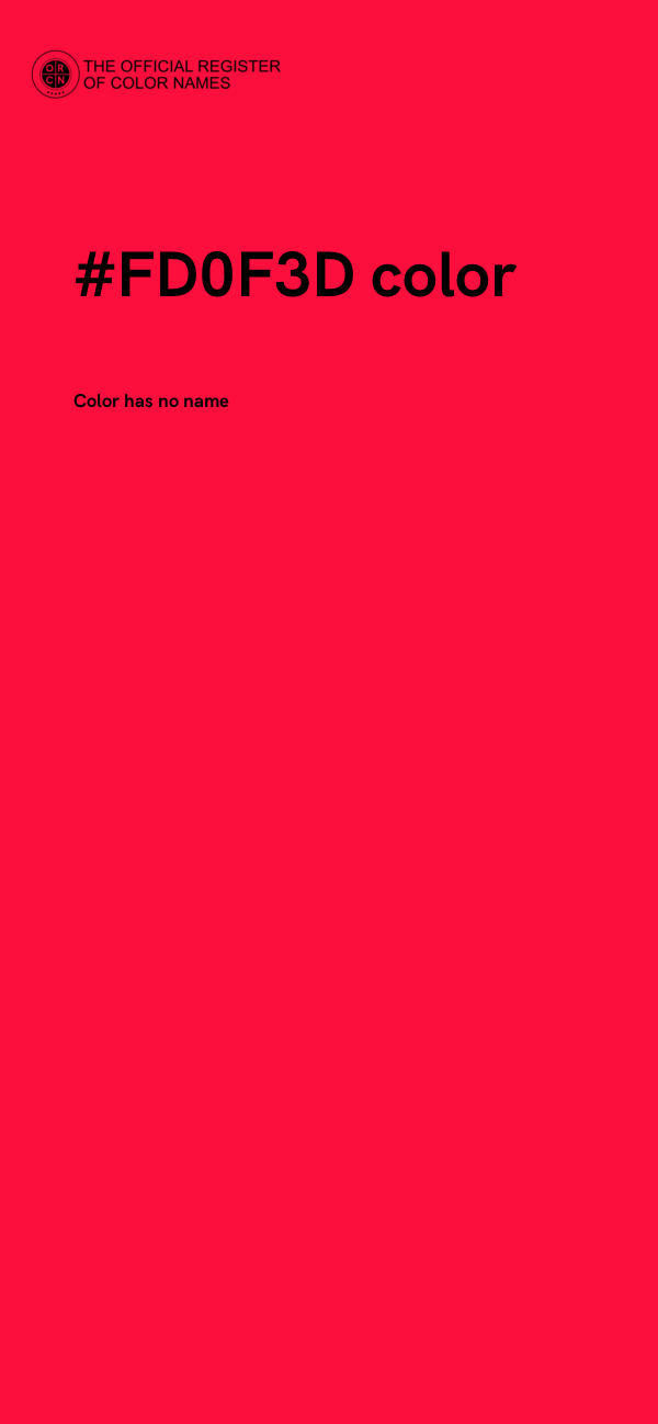 #FD0F3D color image