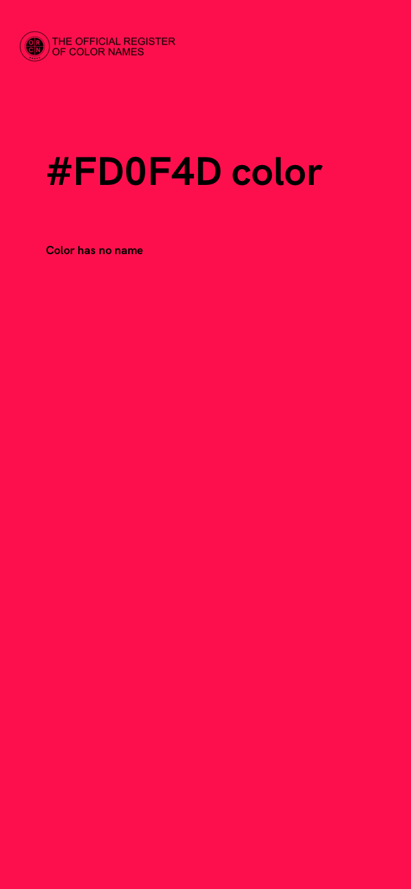 #FD0F4D color image